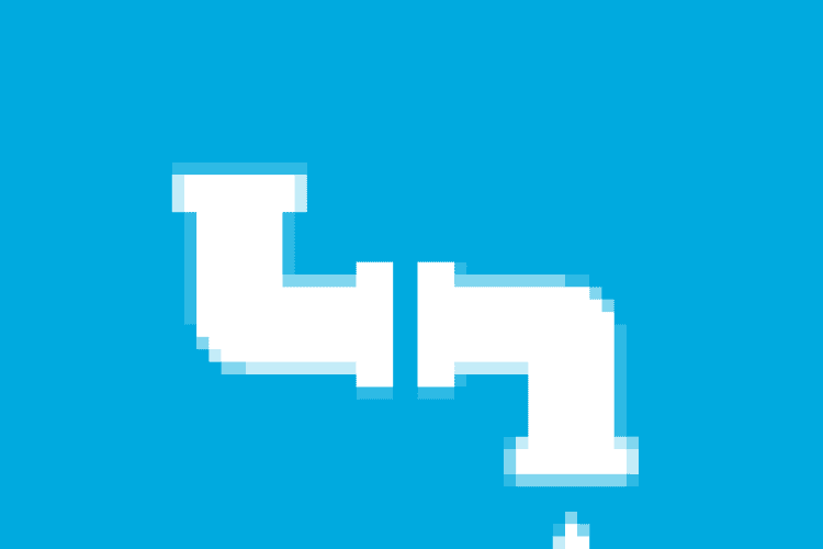Icon of Pipe with water drip