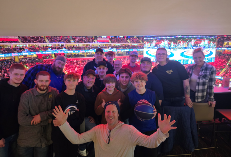Z Plumberz of Ann Arbor team at company event