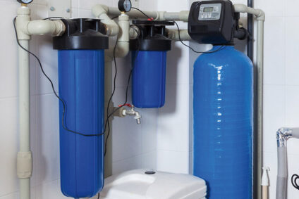 Residential water softener and water filtration system.