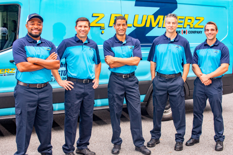 ZPLUMBERZ Crew in front of Truck