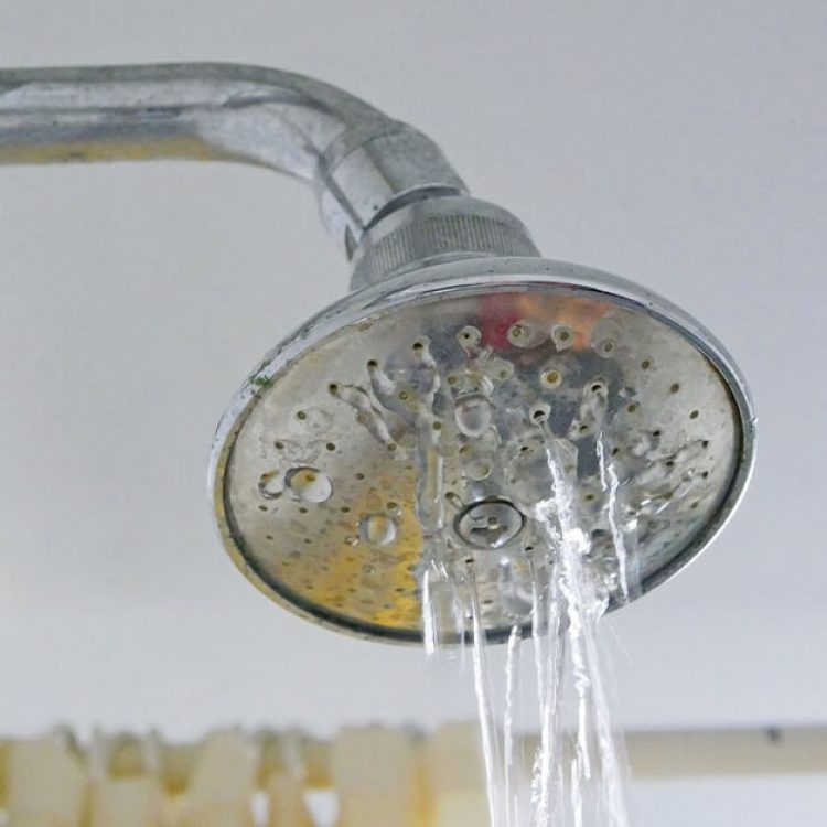 Low Water Pressure Shower Head Stock Photo for Emergency Services