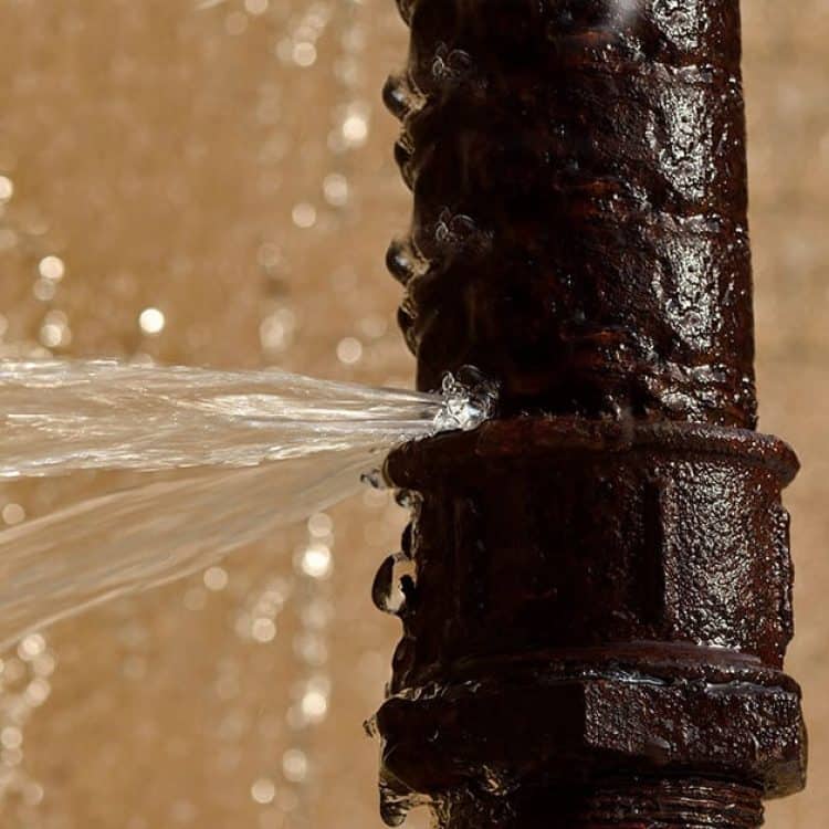 Burst Pipe Stock Photo for Burst Pipe Services