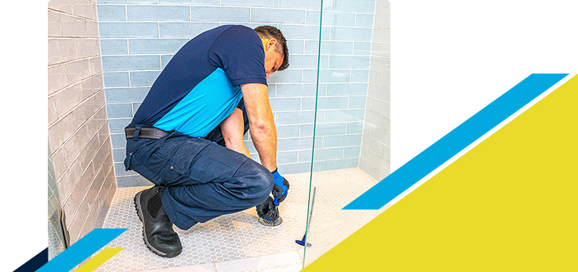 Z PLUMBERZ of Greater Milwaukee technician fixing shower drain